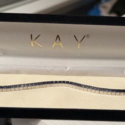 Silver Sapphire Bracelet 