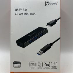 J5create USB™ 3.0 4-Port Hub