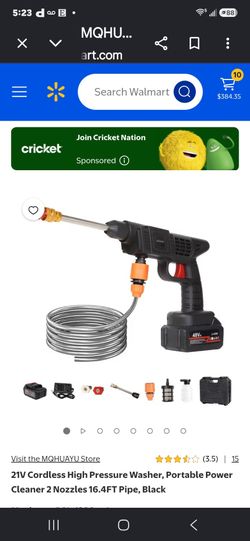 21V Cordless High Pressure Washer