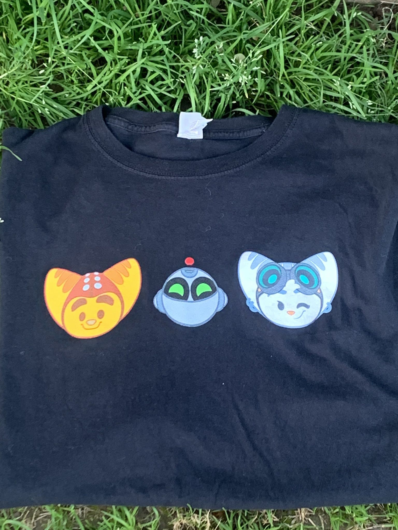 PlayStation PS1 PS2 PS3 PS4 PS5 Vintage ratchet and clank Video Game Cartoon Box Logo Tee Shirt