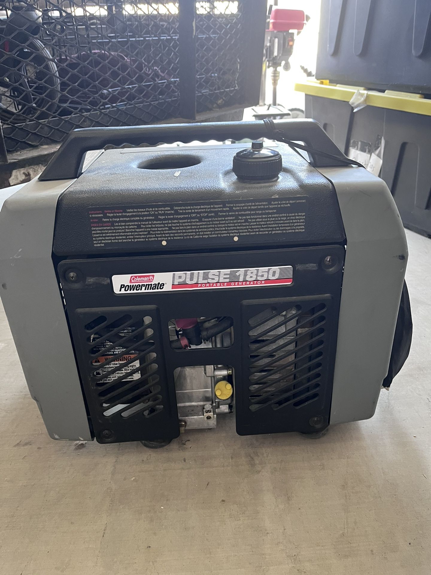 Generator Coleman Power. Read The description.