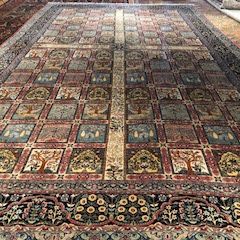 Indian 100% Wool Pile Antique Rug 13x23 Feet