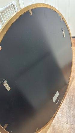 Large Round Wall Mirror Gold Frame