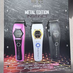 Stylecraft Instinct Pro Metal Edition Cordless Clipper Square Blade Rechargeable