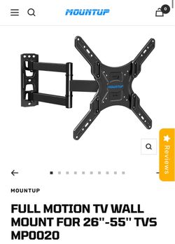 FULL MOTION TV WALL MOUNT FOR 26''-55'' TVS