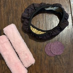 Pink car accessories