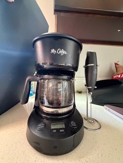 Mr. Coffee Drip Coffee Maker and Zulay Kitchen Powerful Milk Frother Wand