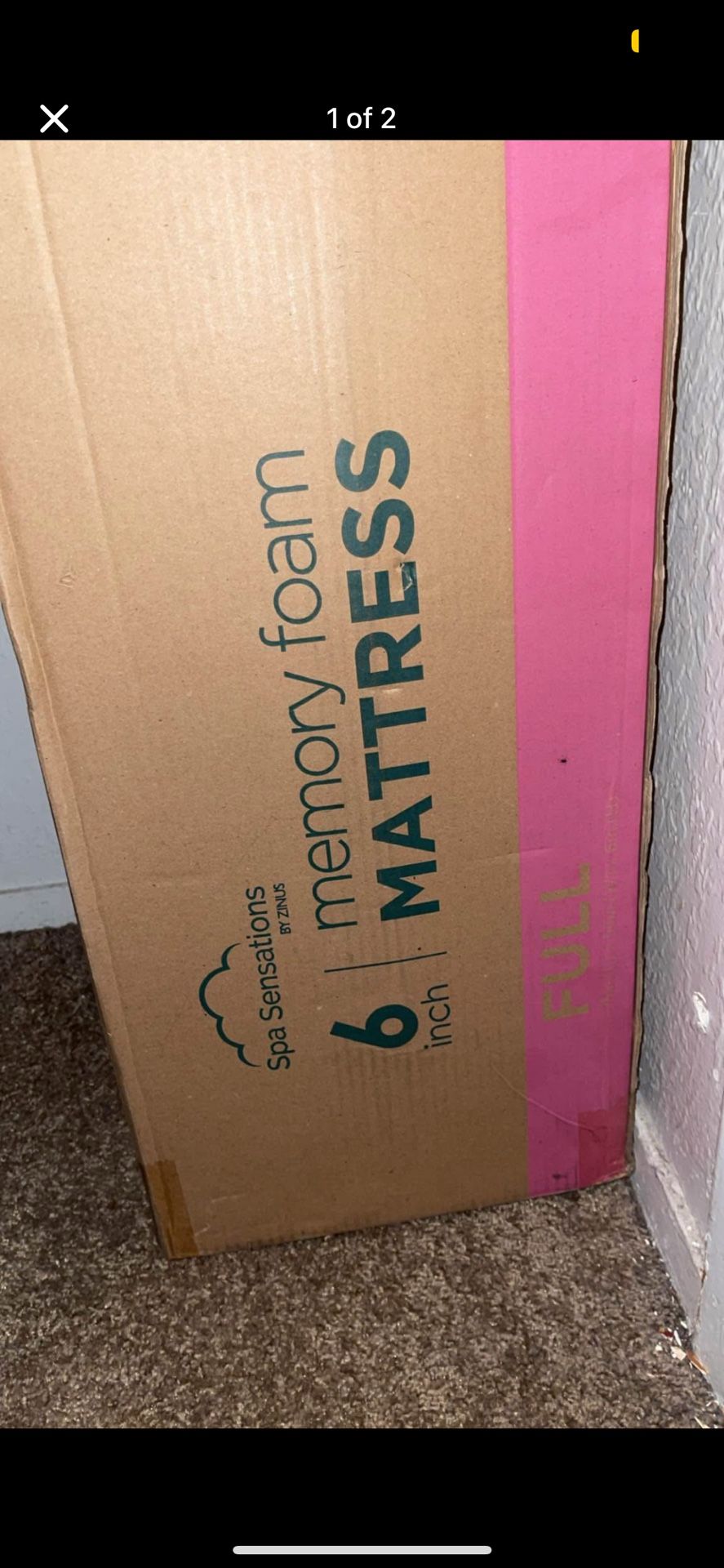 Spa sensations 6 in. Memory Foam Mattress Size Full