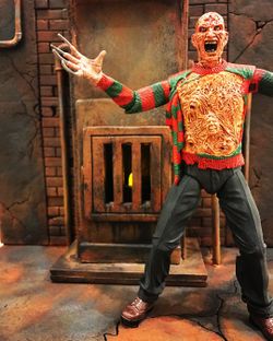 Nightmare on Elm Street Freddy Krueger Diorama ( Basement Furnace )