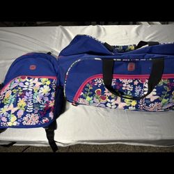 SwissGear 6337 Floral Collection, Rolling Duffel Bag 19-Inch