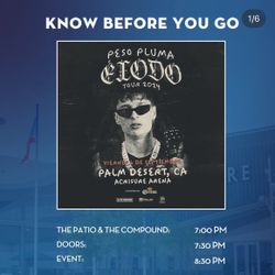 Peso Pluma Floor Tickets