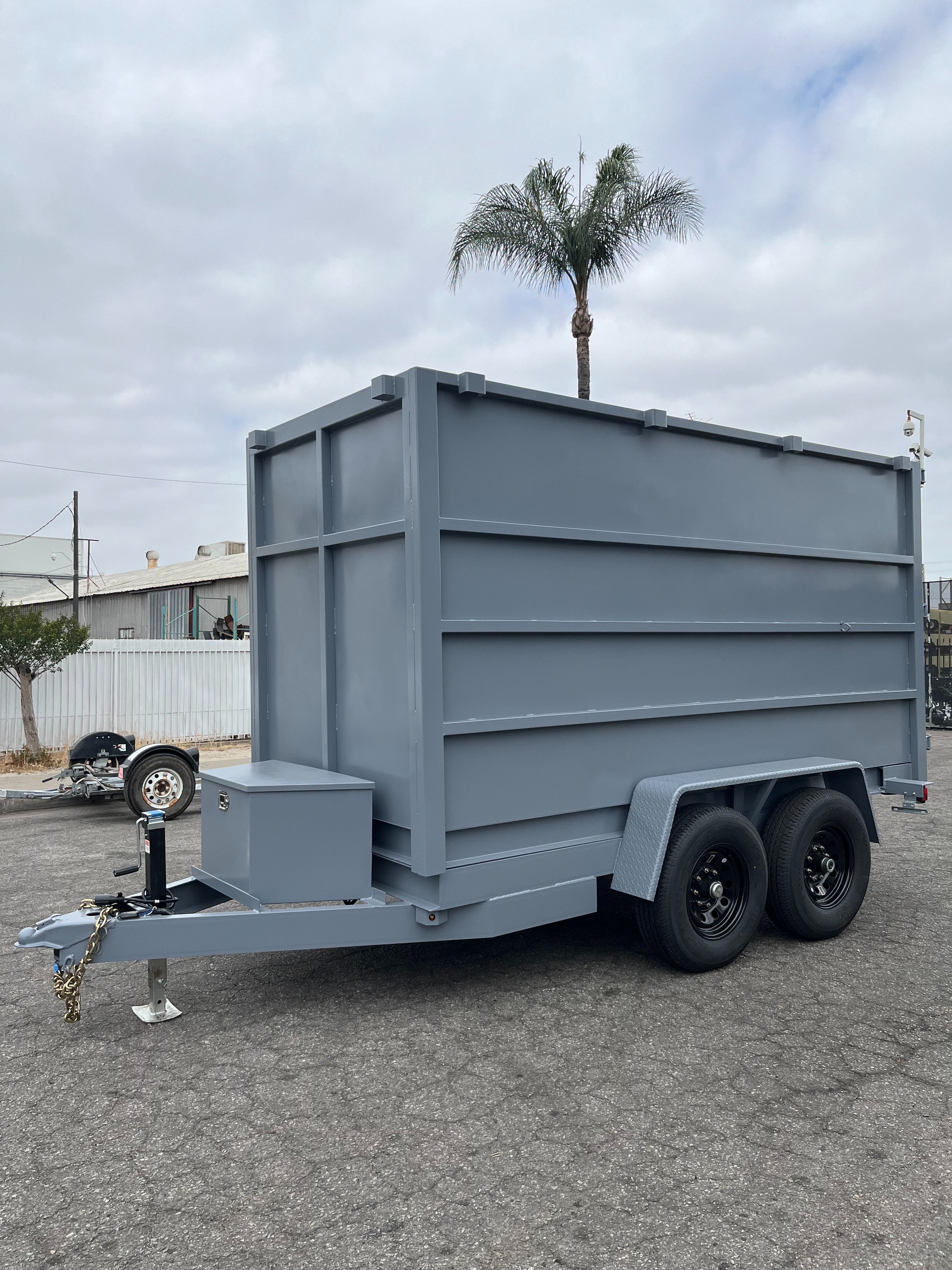 2025 Sky Trailers Dump Trailer / Hydraulic Dump 5X12X6 Heavy Duty Gray