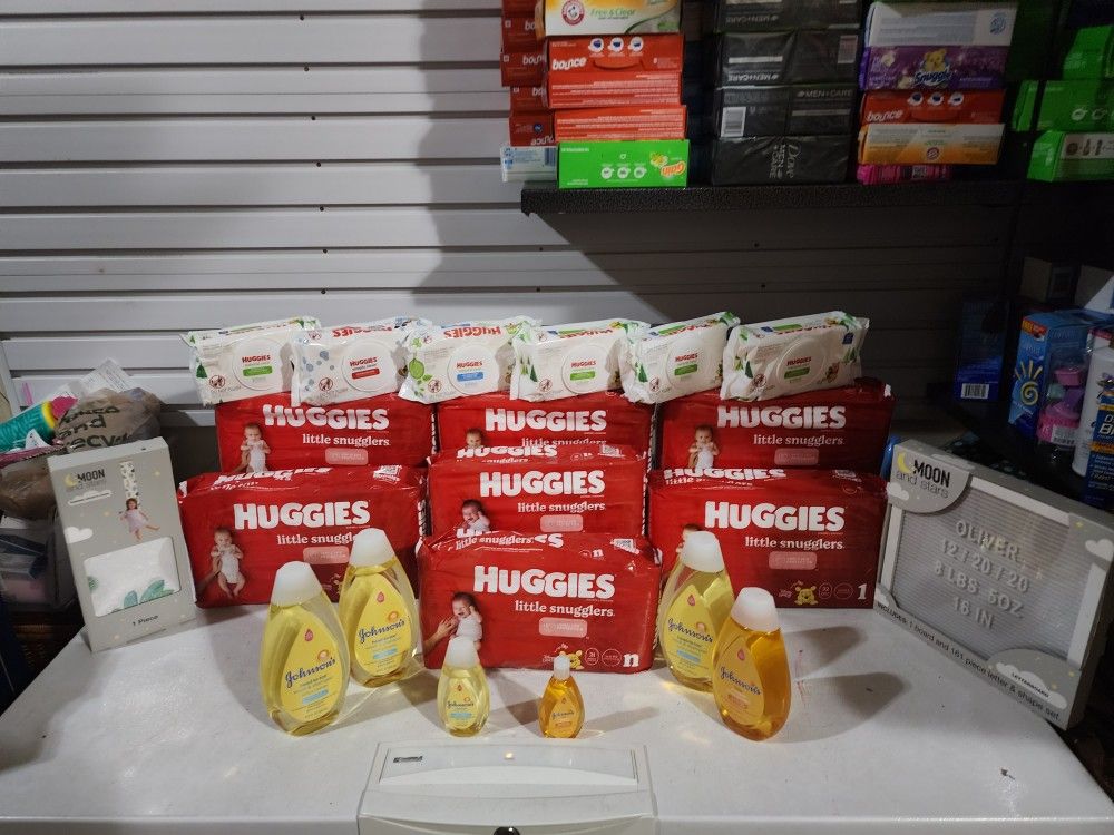 19pcs Huggies Diaper Bundle Size 1 And NB 