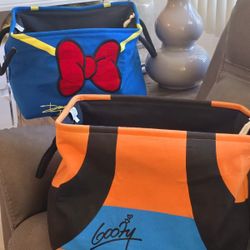 Disney Goofy & Donald Duck Kids Organizer XL Folding Storage Tote Toy Box