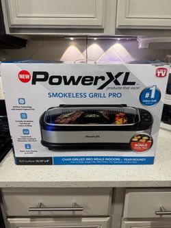 PowerXL Smokeless Grill Pro Indoor Electric Grill – With Lid & Original Box