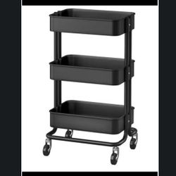 Steel Utility Cart, with Wheels Charcoal Would Top Comes Off