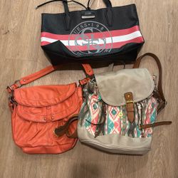 3 Handbag Backpack Jessica Simpson Guess Nine West