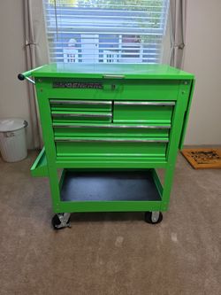 Rolling away tool chest
