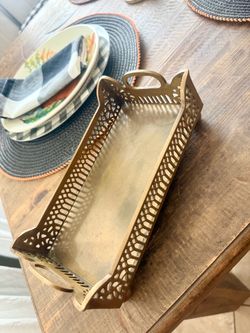 Brass Footed architect tray