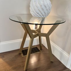 Glass End Table