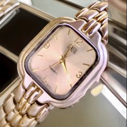Mens Geneva Gold And Silver Toned Watch
