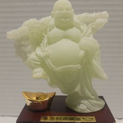 Buddha With Wealth Ingot