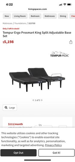 Temper pedic adjustable base