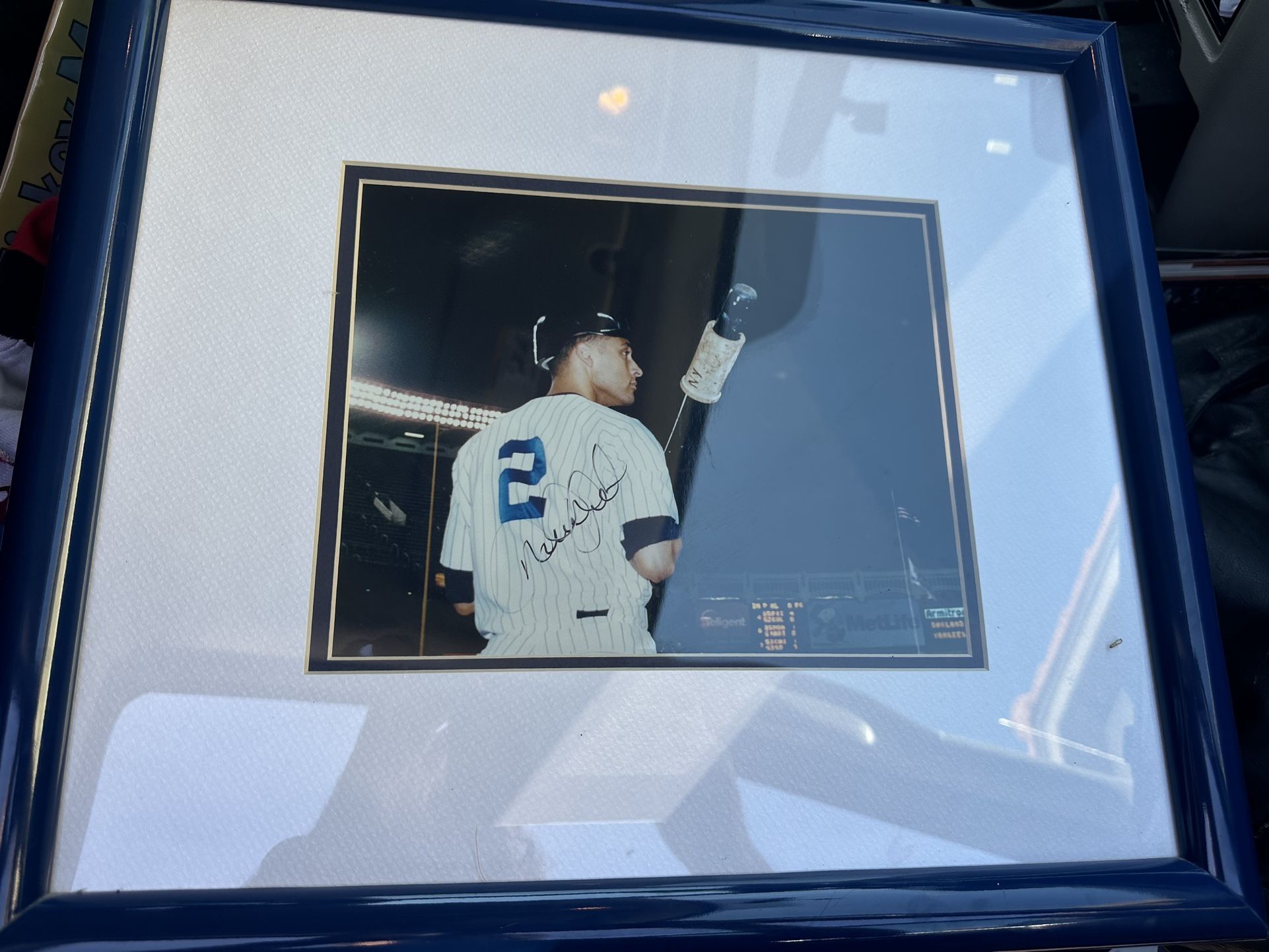 Derek Jeter Framed Autographed Photo