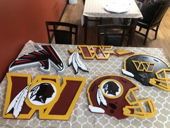 Handmade Redskins Wall Plaques