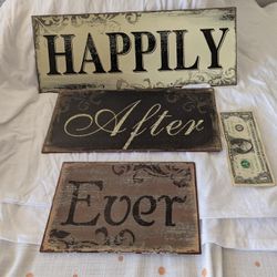 Happily Ever After Wall Sign