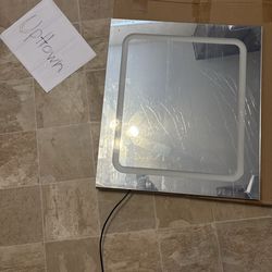 Touchscreen vanity mirror 20 x 22 (still in box)