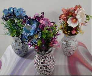 *** REDUCED *** Vases from The Mosaic Iris Collection ($30 EACH) @ Lasting Creations