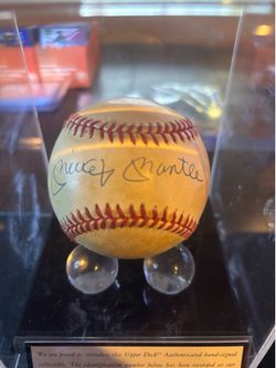 Mickey Mantle signed baseball