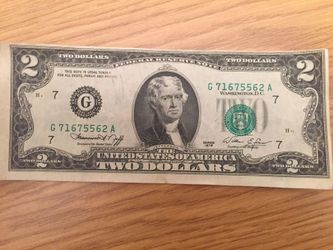 Rare $2 bill misprint