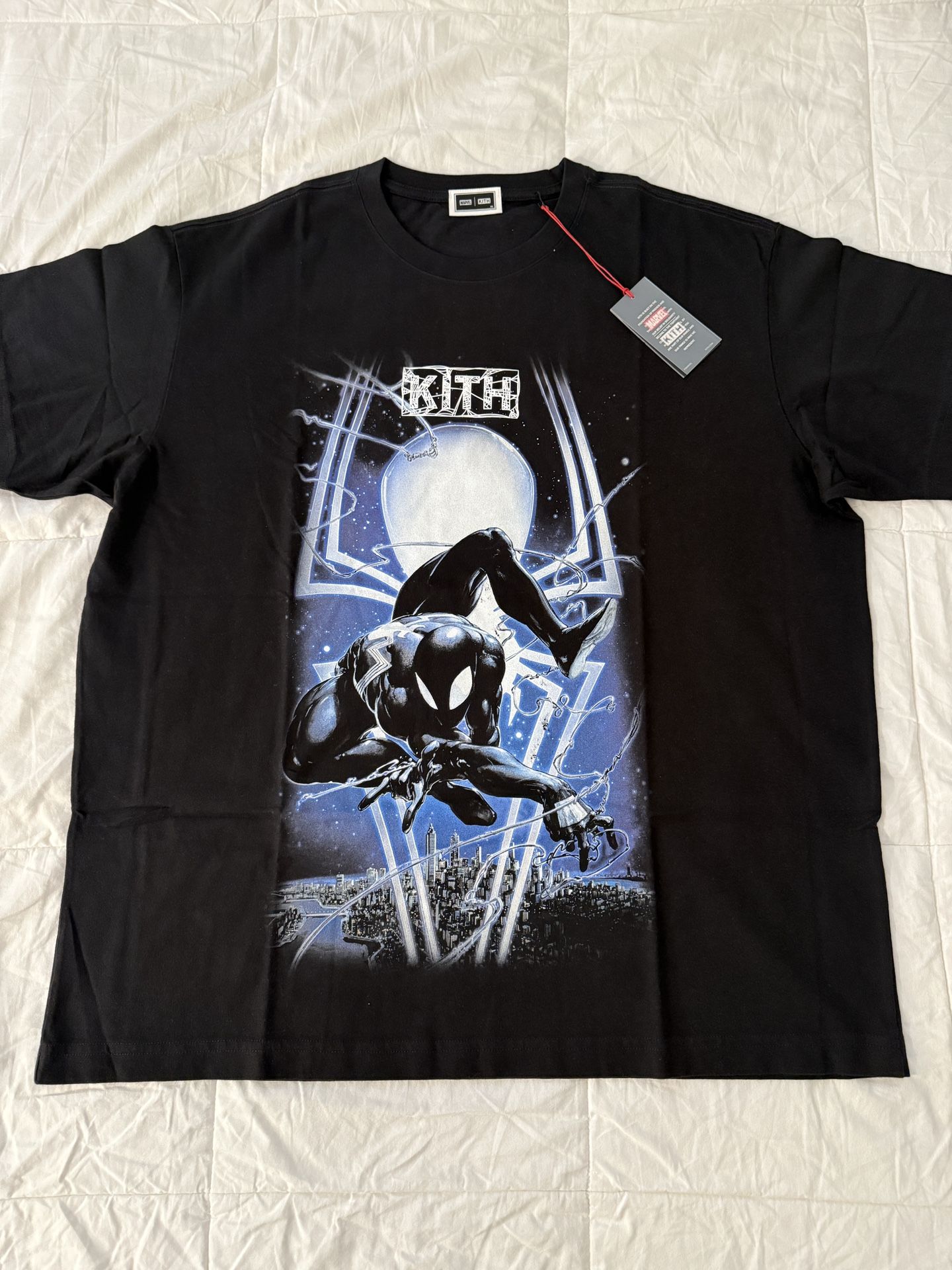 Kith x Marvel Symbiote Spider-Man Vintage Tee Size XL