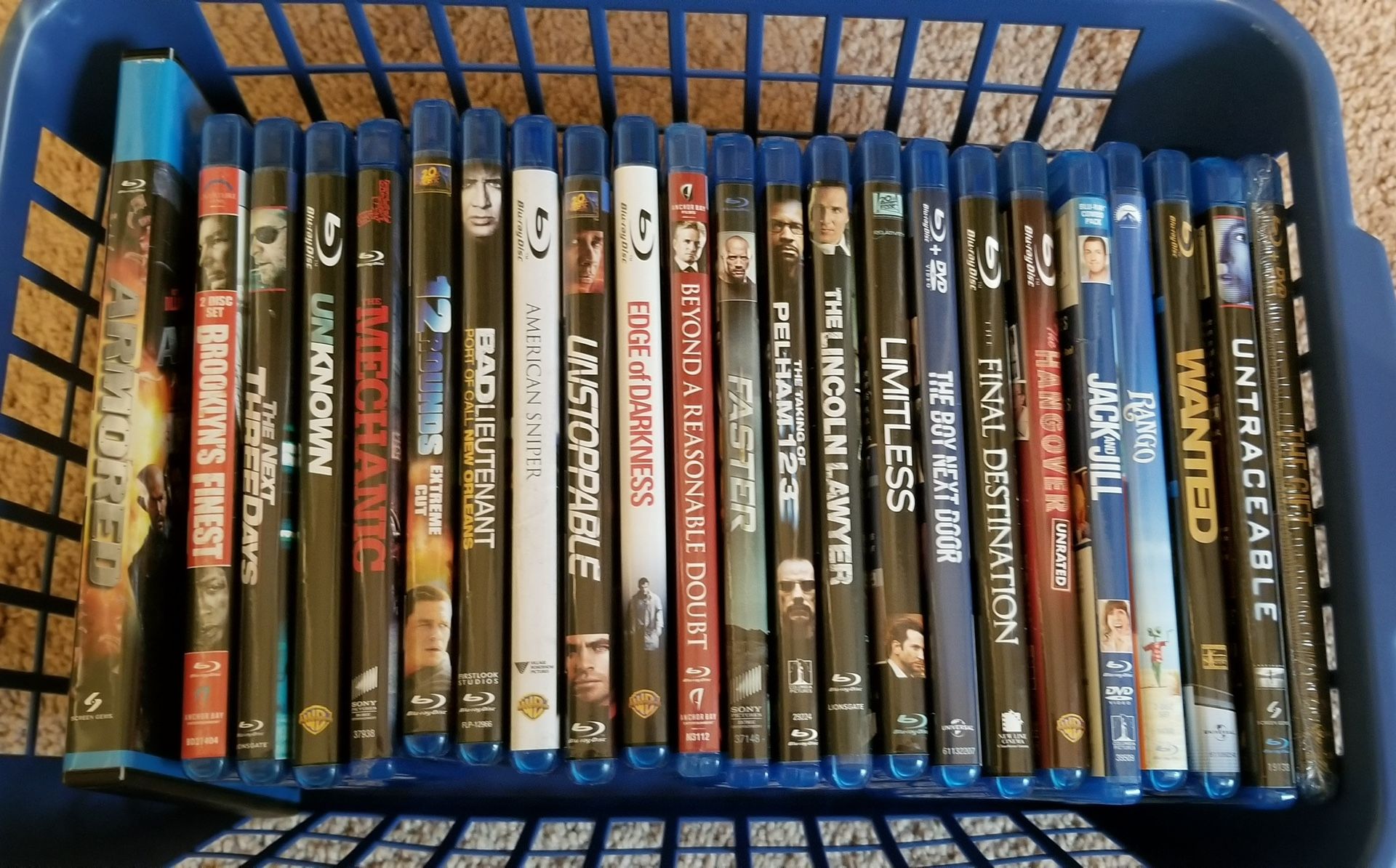 $5 each, Like New Blu-Ray Movies, Bluray Disc, No Scratches