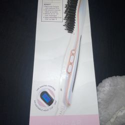 Hair Brush Straightener 