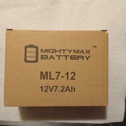 Mighty Max ML 7-12 SLA BATTERY 12 VOLT 7.2 AH