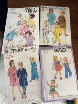 Vintage Kids Clothes Sewing Pattern