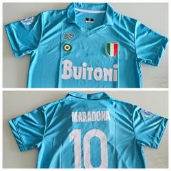 New Napoli Maradona Retro Soccer Jersey All Sizes