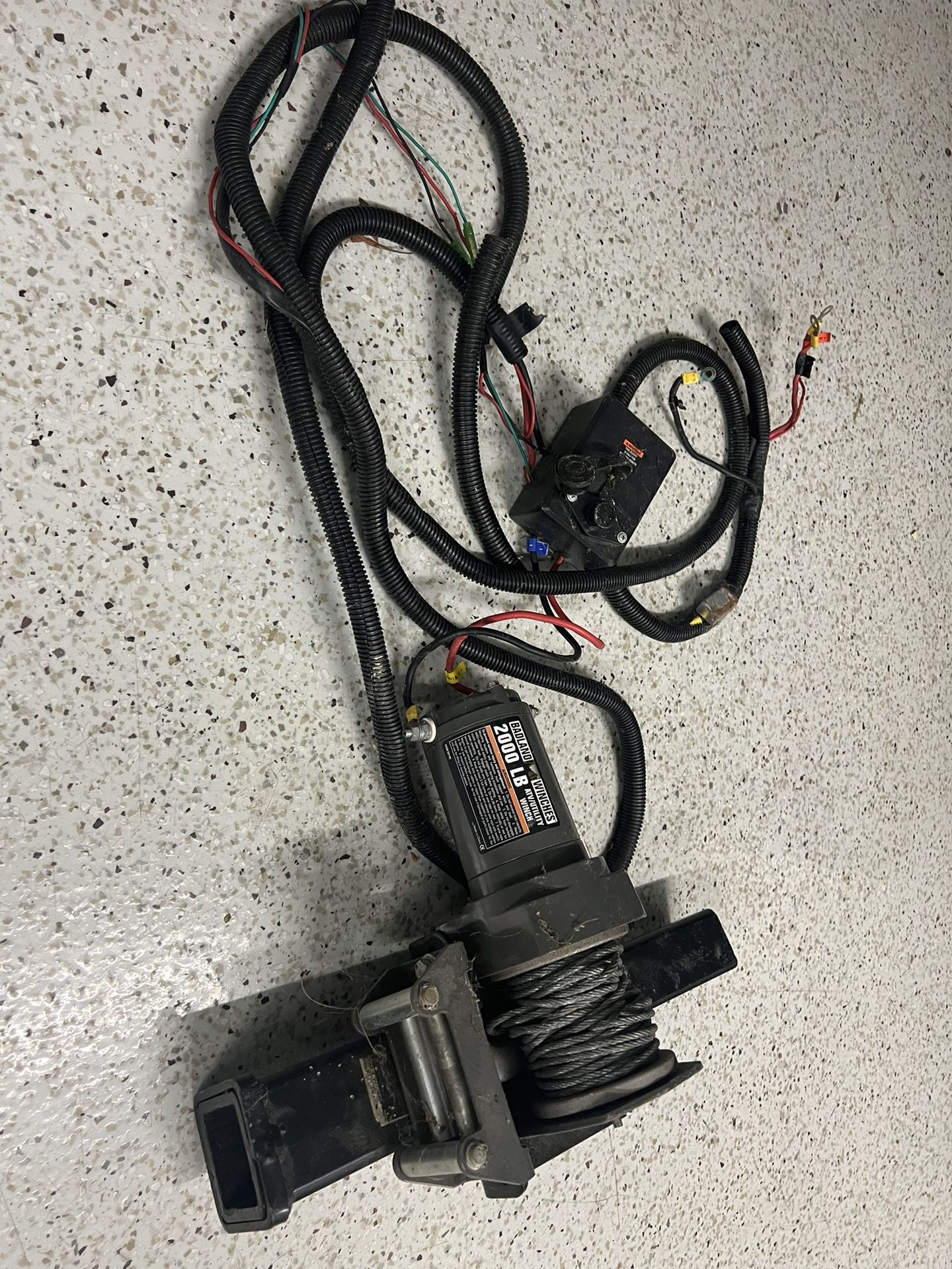 Utility Trailer/ATV Winch (Steel Rope)