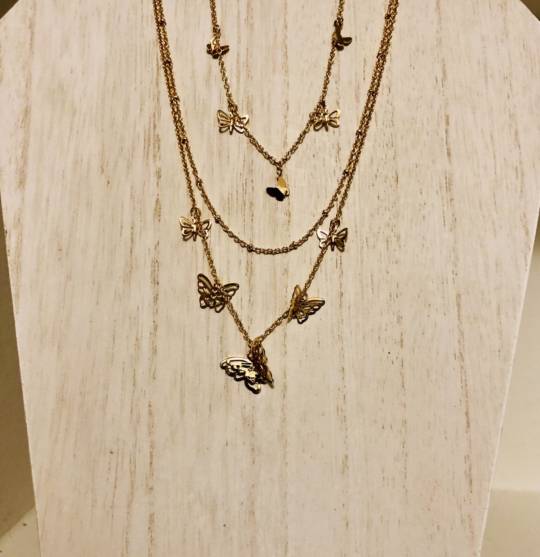 Butterfly necklace $20!!