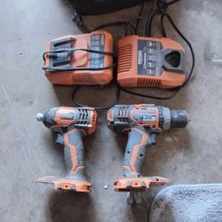 Rigid X4 Impact/ Drill 2 Chargers