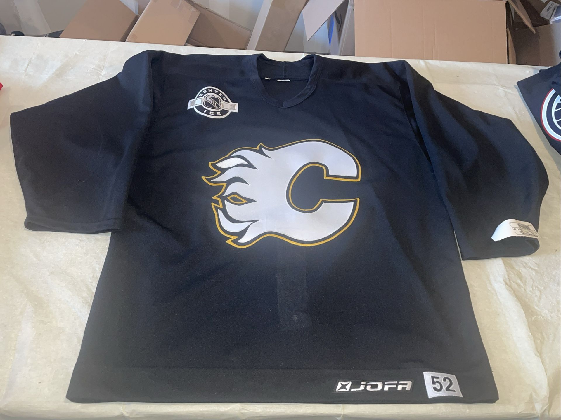 Authentic 52 Jofa Calgary Flames Practice Hockey Jersey Black