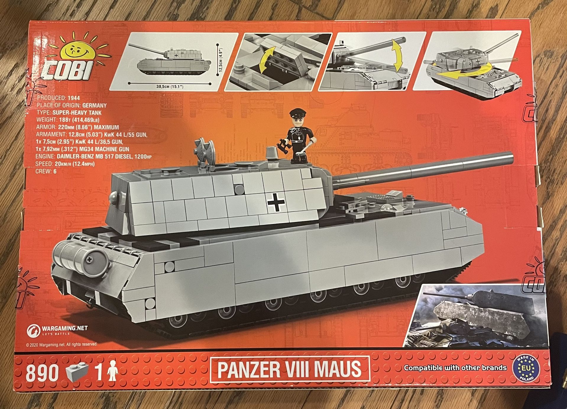 PANZER VIII MAUS COBI SUPER HEAVY TANK LEGO