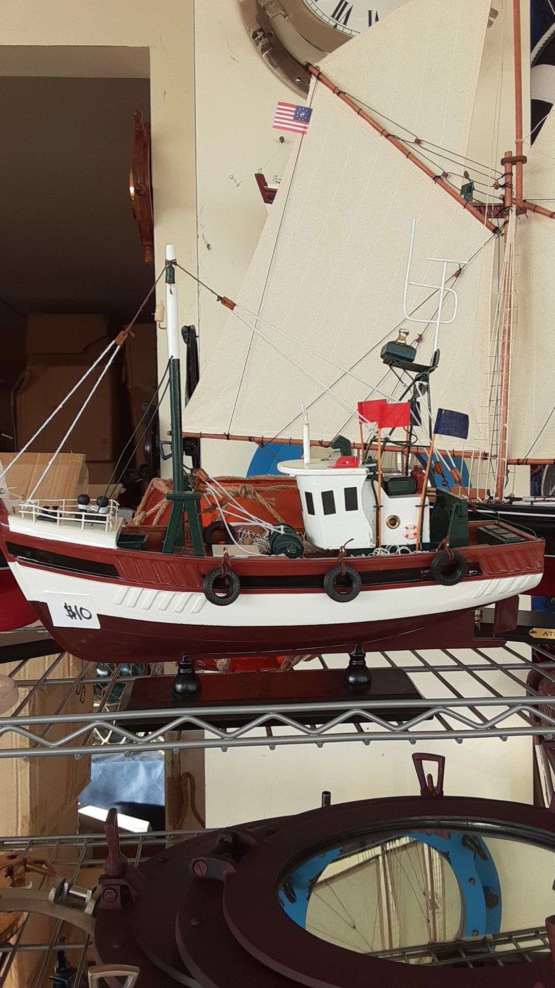 Decorative Model Fishing Boat