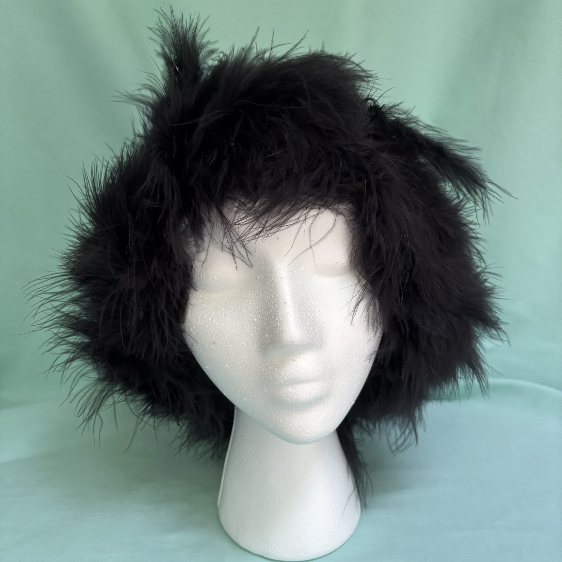 1960s Feather Hair Roller Cap - Curler Cap