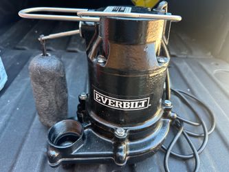 Everbilt HDS50 1/2 HP Cast Iron Sump Pump, Black