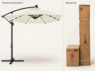 Best Choice Products 10ft LED Umbrella Set — New