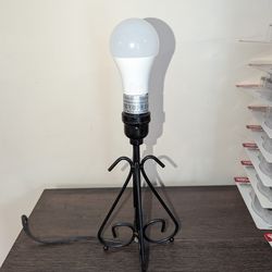 Wrought Iron Table Lamp with Light Bulb Included
